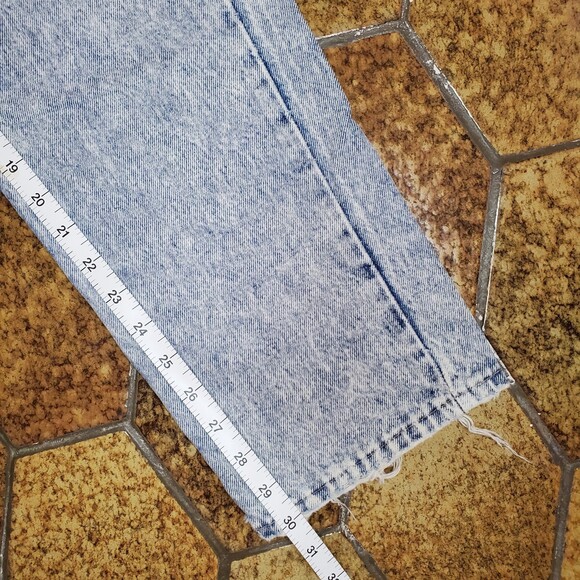 VTG 1980's Brittania Acid Wash WOMENS High Rise Blue Jeans Grunge MOM JEANS SZ30 - Picture 12 of 12